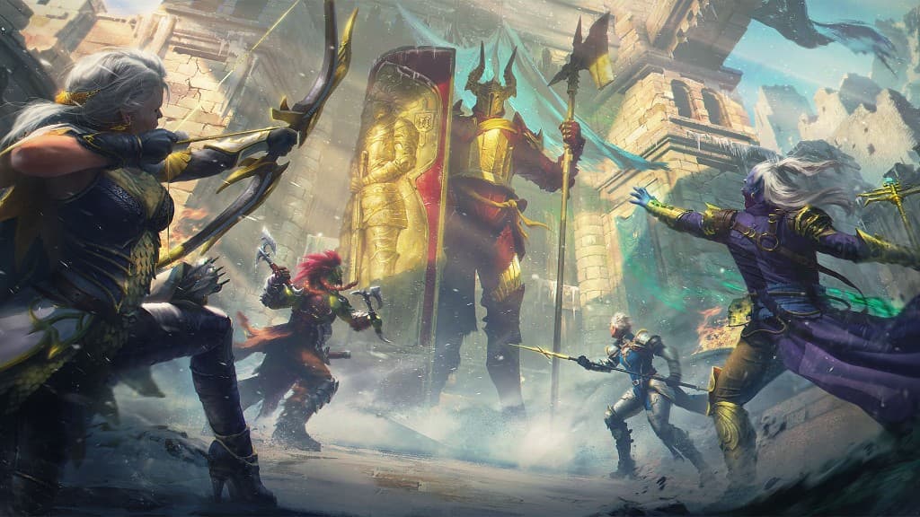 Raid: Shadow Legends champions in battle